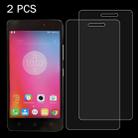 2 PCS for Lenovo K6 Note 0.26mm 9H Surface Hardness 2.5D Explosion-proof Tempered Glass Screen Film - 1