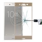 For Sony Xperia XZ Premium 0.33mm 9H Surface Hardness 3D Silk-screen Full Screen Tempered Glass Screen Protector(Gold) - 1