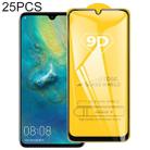 25 PCS For Huawei P20 lite (2019) 9D Full Glue Full Screen Tempered Glass Film - 1