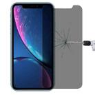 For iPhone XR 0.4mm 9H Surface Hardness 180 Degree Privacy Anti Glare Screen Protector - 1