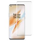 For OnePlus 8 Pro 9H 9D Curved Edge Tempered Glass Film(Black) - 1