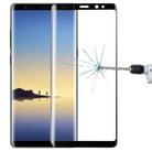 For Galaxy Note 8 0.3mm 9H Surface Hardness 3D Curved Silk-screen Full Screen Tempered Glass Screen Protector(Black) - 1