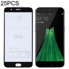 25 PCS 9H 5D Full Glue Full Screen Tempered Glass Film for OPPO R11 - 1