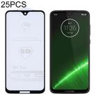 25 PCS 9H 5D Full Glue Full Screen Tempered Glass Film for Motorola Moto G7 / G7 Plus - 1