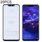 25 PCS 9H 5D Full Glue Full Screen Tempered Glass Film for Huawei Mate 20 Lite - 1