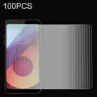 100 PCS for LG Q6 0.26mm 9H Surface Hardness Explosion-proof Full Screen Tempered Glass Screen Film - 1