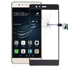 For Huawei  P9 0.26mm 9H Surface Hardness Explosion-proof Silk-screen Tempered Glass Full Screen Film (Black) - 1