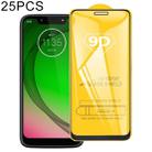 25 PCS For Motorola Moto G7 Play 9D Full Glue Full Screen Tempered Glass Film - 1