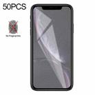 For iPhone XR / iPhone 11 50pcs Matte Frosted Tempered Glass Film, No Retail Package - 1