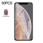 For iPhone XS Max / iPhone 11 Pro Max 50pcs Matte Frosted Tempered Glass Film, No Retail Package - 1