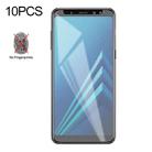10 PCS Non-Full Matte Frosted Tempered Glass Film for Galaxy A8 (2018) - 1