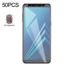 50 PCS Non-Full Matte Frosted Tempered Glass Film for Galaxy A8 (2018), No Retail Package - 1