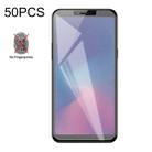 50 PCS Non-Full Matte Frosted Tempered Glass Film for Galaxy A6s, No Retail Package - 1