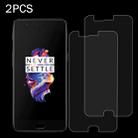 2 PCS for Oneplus 5 0.3mm 9H Surface Hardness 2.5D Explosion-proof Non-full Screen Tempered Glass Screen Film - 1