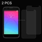 2 PCS for LG K8 (2017) 0.26mm 9H Surface Hardness Explosion-proof Non-full Screen Tempered Glass Screen Film - 1