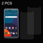 2 PCS for LG G6 0.26mm 9H Surface Hardness Explosion-proof Non-full Screen Tempered Glass Screen Film - 1