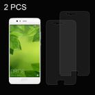 2 PCS for Huawei P10 0.26mm 9H Surface Hardness Explosion-proof Non-full Screen Tempered Glass Screen Film - 1