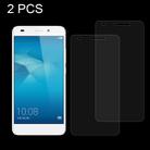 2 PCS for Huawei Honor 5c 0.26mm 9H Surface Hardness Explosion-proof Non-full Screen Tempered Glass Screen Film - 1