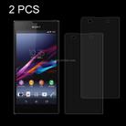 2 PCS for Sony Xperia XA1 0.26mm 9H Surface Hardness Explosion-proof Non-full Screen Tempered Glass Screen Film - 1