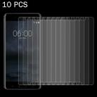 10 PCS For Nokia 6 0.26mm 9H Surface Hardness Explosion-proof Non-full Screen Tempered Glass Screen Film - 1
