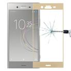 For Sony Xperia XZ1 0.26mm 9H Surface Hardness 3D Full Screen Tempered Glass Screen Protector(Gold) - 1