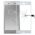 For Sony Xperia XZ1 0.26mm 9H Surface Hardness 3D Full Screen Tempered Glass Screen Protector(White) - 1