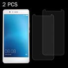 2 PCS for Huawei G9 Plus 0.26mm 9H Surface Hardness Explosion-proof Non-full Screen Tempered Glass Screen Film - 1