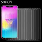 50 PCS 0.26mm 9H 2.5D Tempered Glass Film for LG W10, No Retail Package - 1
