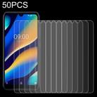 50 PCS 0.26mm 9H 2.5D Tempered Glass Film for Wiko View3 Lite, No Retail Package - 1