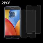 2 PCS for Motorola Moto E4 Plus 0.3mm 9H Surface Hardness 2.5D Explosion-proof Tempered Glass Non-full Screen Film - 1