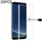 25 PCS For Galaxy S8 Plus Full Screen Edge Glue Tempered Glass Screen Protector (Transparent) - 1