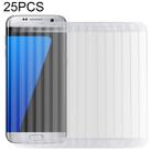 25 PCS For Galaxy S7 Edge / G935 0.26mm 9H Surface Hardness 3D Explosion-proof Colorized Silk-screen Tempered Glass Full Screen Film (Transparent) - 1