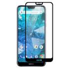 ENKAY Hat-prince Full Glue 0.26mm 9H 2.5D Tempered Glass Film for Nokia 7.1(Black) - 1