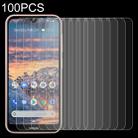 100 PCS 0.26mm 9H 2.5D Tempered Glass Film for Nokia 4.2 - 1