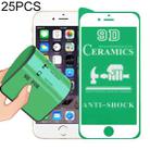25 PCS 2.5D Full Glue Full Cover Ceramics Film for iPhone 6 Plus (White) - 1
