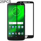 25 PCS Full Glue Full Cover Screen Protector Tempered Glass film for Motorola Moto G6 - 1