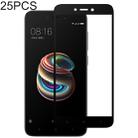 25 PCS Full Glue Full Cover Screen Protector Tempered Glass film for Xiaomi Redmi 5A - 1