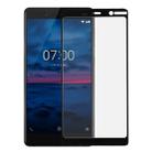 For Nokia 7 0.3mm 9H Surface Hardness 2.5D Explosion-proof Full Screen Tempered Glass Film(Black) - 2