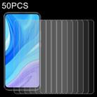 For Huawei Enjoy 10 Plus 50 PCS 0.26mm 9H 2.5D Tempered Glass Film - 1