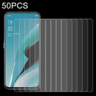 For OPPO Reno 2F 50 PCS 0.26mm 9H 2.5D Tempered Glass Film - 1