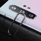 For Galaxy Note 10 0.15mm 9H Border Membrane Round Edge Rear Camera Lens Tempered Glass Film Guard Circle (Black) - 1