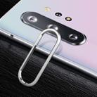 For Galaxy Note 10 0.15mm 9H Border Membrane Round Edge Rear Camera Lens Tempered Glass Film Guard Circle (Silver) - 1