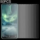 50 PCS For Nokia 7.2 2.5D Non-Full Screen Tempered Glass Film - 1