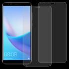 2 PCS 0.26mm 9H 2.5D Tempered Glass Film for Huawei Enjoy 8 / Honor 7C - 1