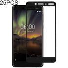 25 PCS Full Glue Full Cover Screen Protector Tempered Glass film for Nokia 6.1 / 6 (2018) / 6 (2nd Gen) - 1
