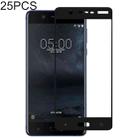 25 PCS Full Glue Full Cover Screen Protector Tempered Glass film for Nokia 5 - 1