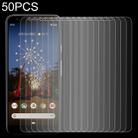 50 PCS 0.26mm 9H 2.5D Tempered Glass Film for Google Pixel 3A - 1