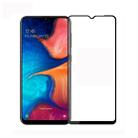 PINWUYO 9H 2.5D Full Screen Tempered Glass Film for Galaxy A20E (Black) - 1