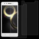 2 PCS 0.26mm 9H 2.5D Tempered Glass Film for Lenovo K8 Note - 1