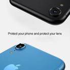 For iPhone XR 10pcs Titanium Alloy Metal Camera Lens Protector Tempered Glass Film(Black) - 4